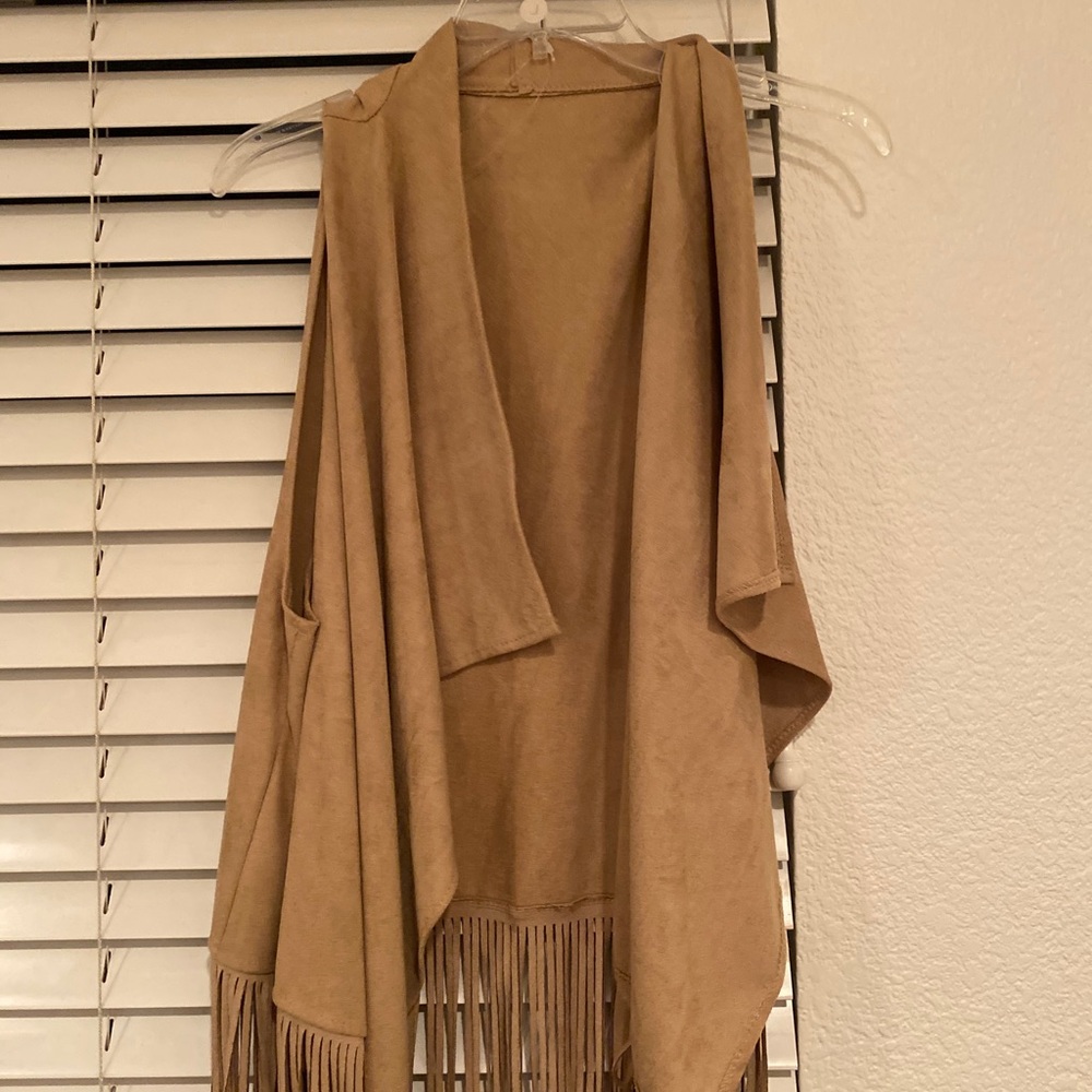 Western fringe vest